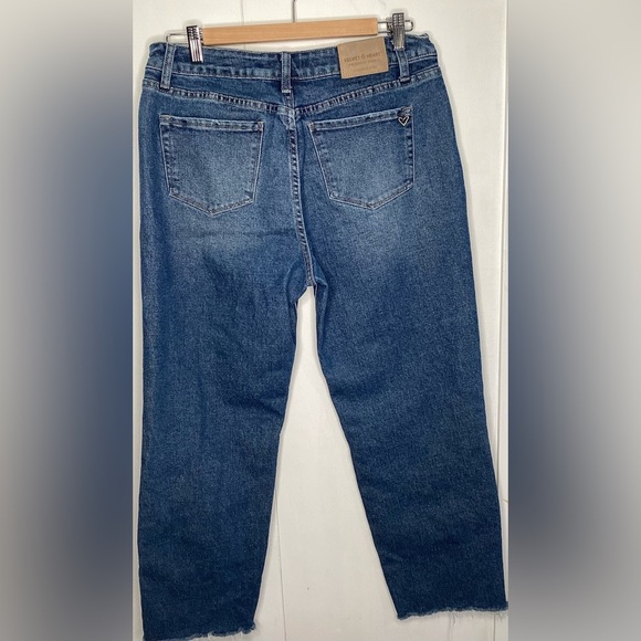 Velvet Heart Indigo Cropped Jeans - Picture 3 of 14